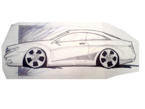mercedes sketch